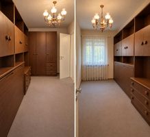 Schrankwand Einbauschrank Holz Schubladen Bett Regal
