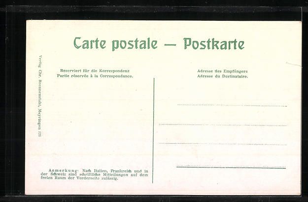 Cartoline postali: AK Meyringen, Strassenpartie mit Kirche – Usato da Berlin venduto da bartko-reher 1