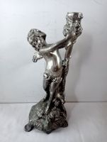 Antiker Kerzenständer Engel Putte Figur 2280 Gr. Frankreich