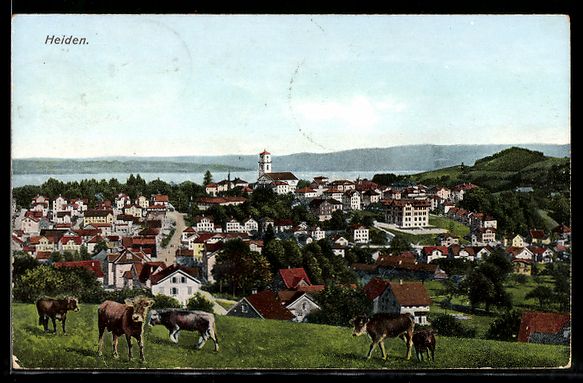 Ansichtskarten: AK Heiden, Gesamtansicht – Gebraucht aus Berlin von bartko-reher