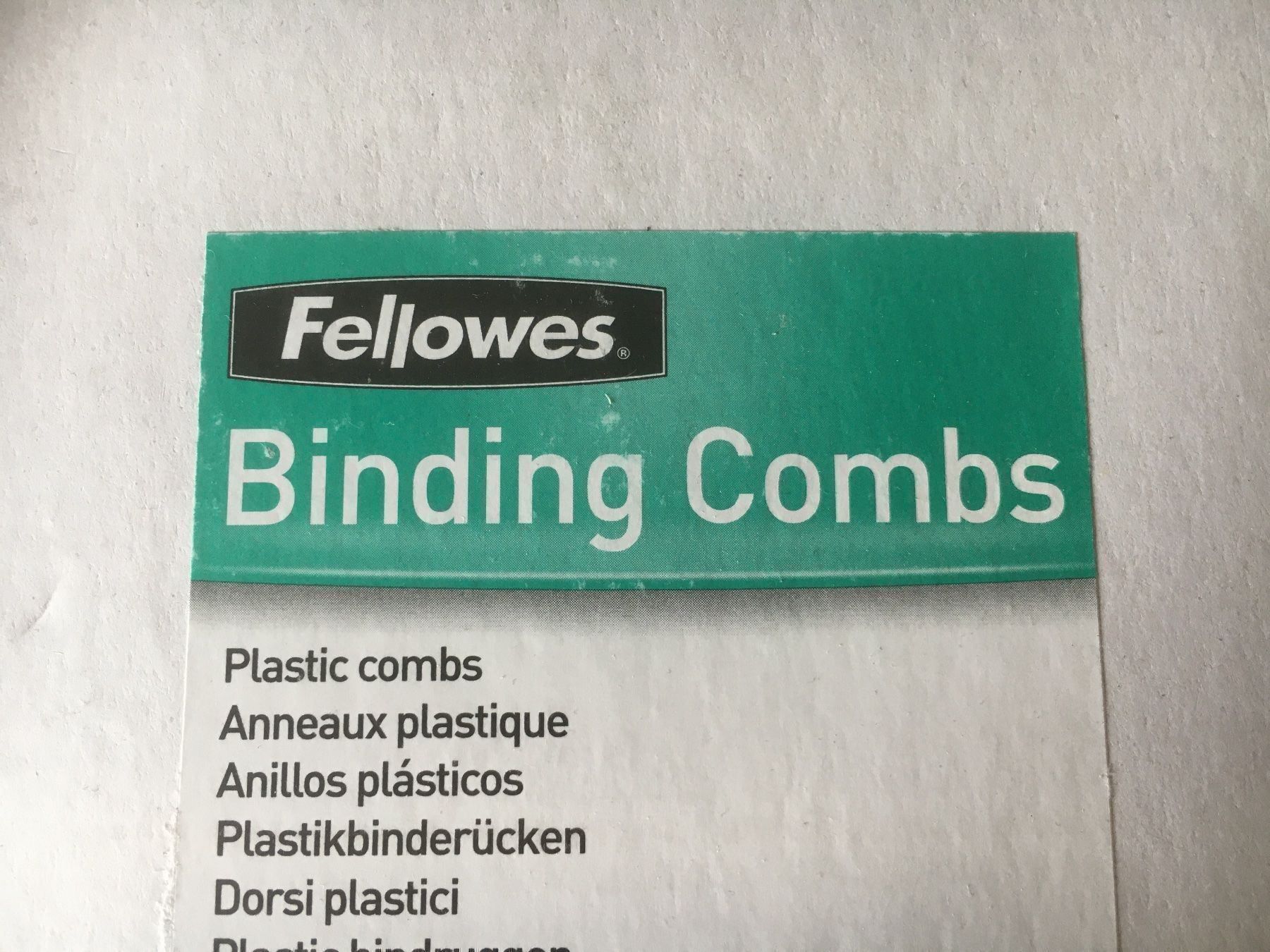 Macchine rilegatrici: Fellowes Plastikbinderücken 19mm, black – Nuovo (secondo la descrizione) da Luzern venduto da Jiggy_8898 1