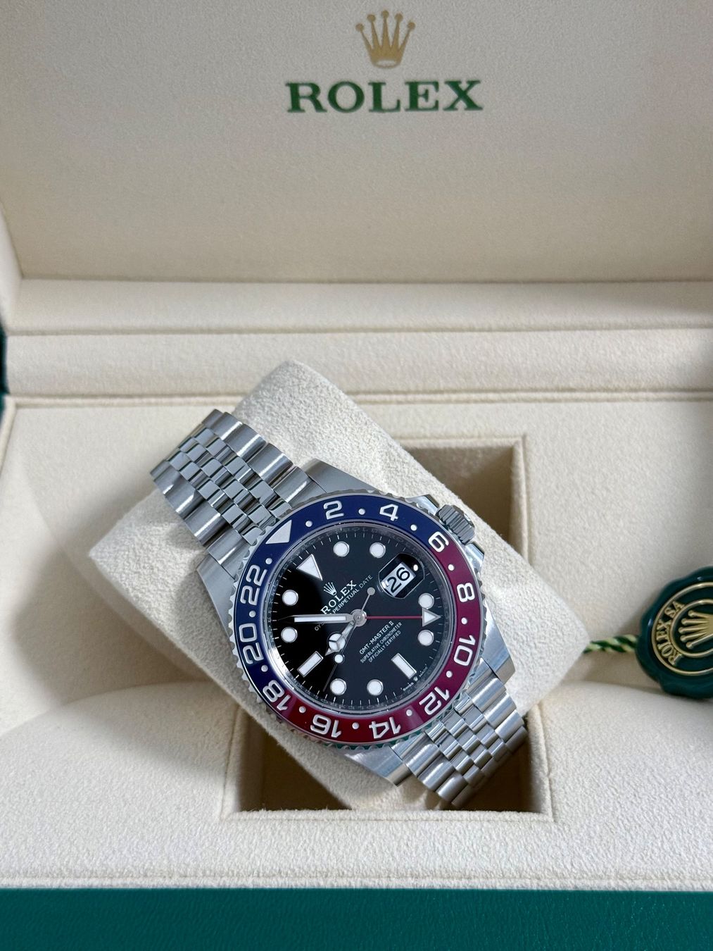 Rolex Uhren: Rolex GMT Master Pepsi 2020 New – Neu und originalverpackt aus Bülach von Buli.watches