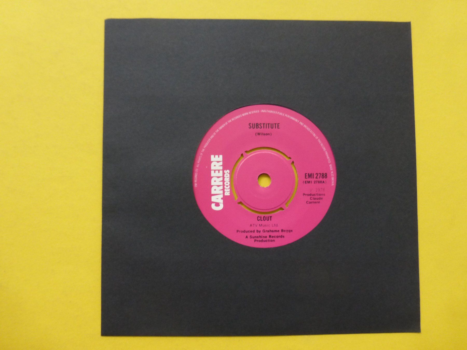 Schallplatten: Clout – Substitute – Gebraucht aus Zürich von Swiss57