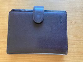 Schwarze Taschenagenda aus Leder von Bree