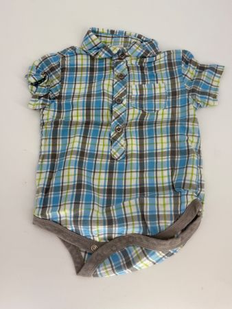 Body Karohemd Kurzarm Gr. 74/80 von Smile