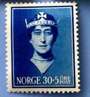 Briefmarken aus Norwegen Königin Maud  1939  Ungestempelt