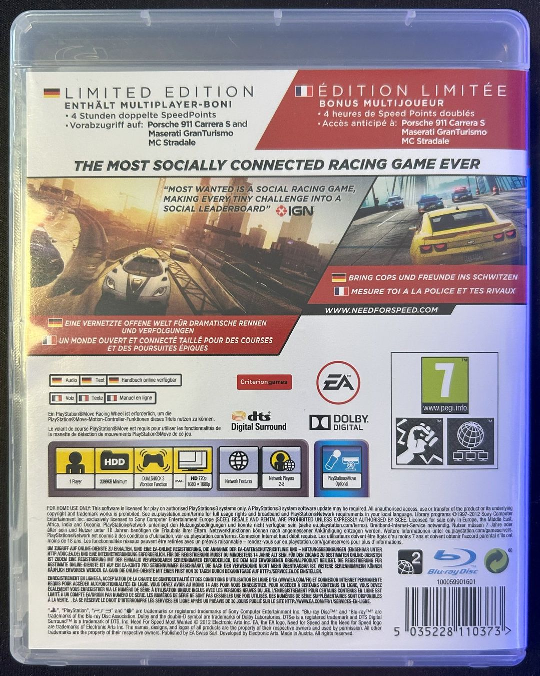 Jeux: PS3 game "Need for Speed Most Wanted" – D'occasion à Corminboeuf par Ld6NVToZQe 1