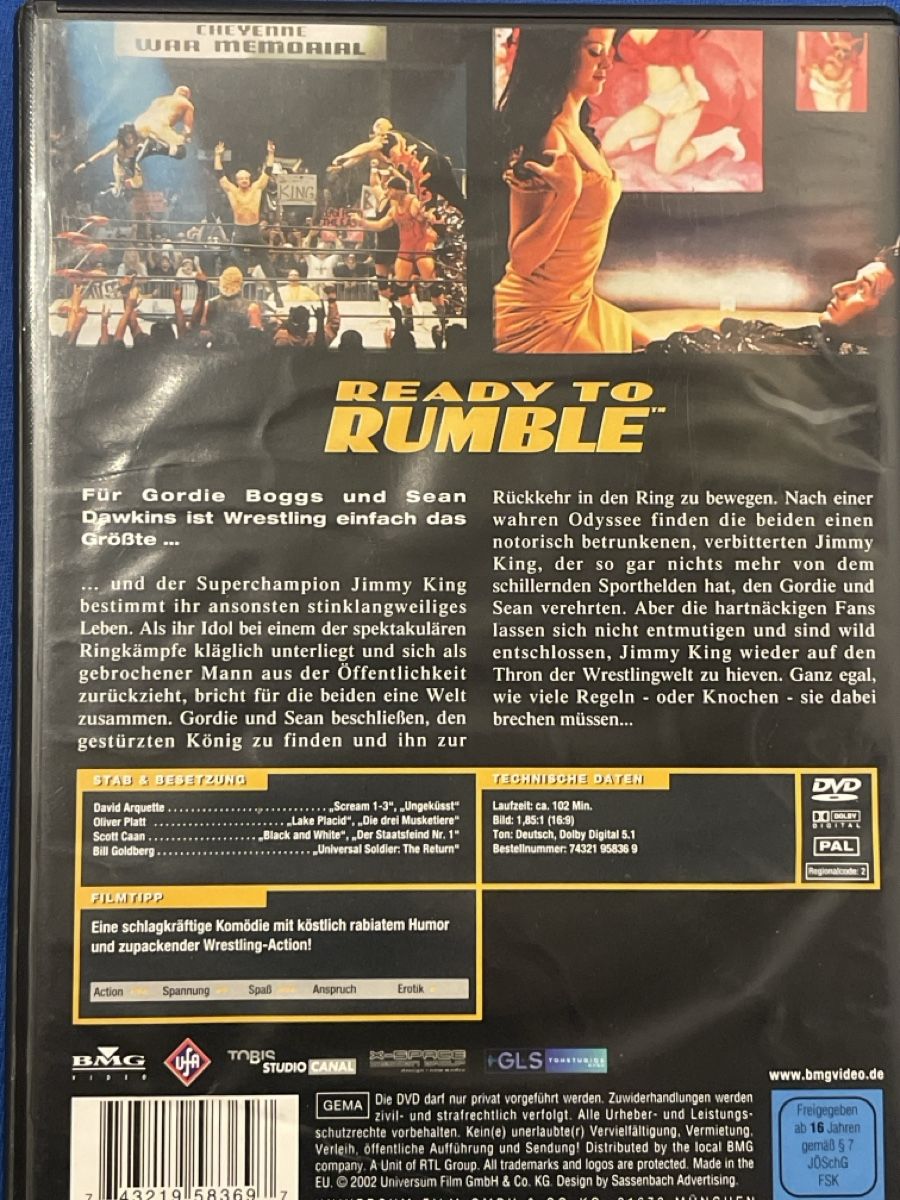 Alle DVDs: Ready to Rumble (2000) – Gebraucht aus Waldenburg von Mimily33 1
