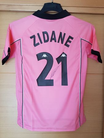 Zinedine Zidane - Juventus Turin Away Trikot - Signiert