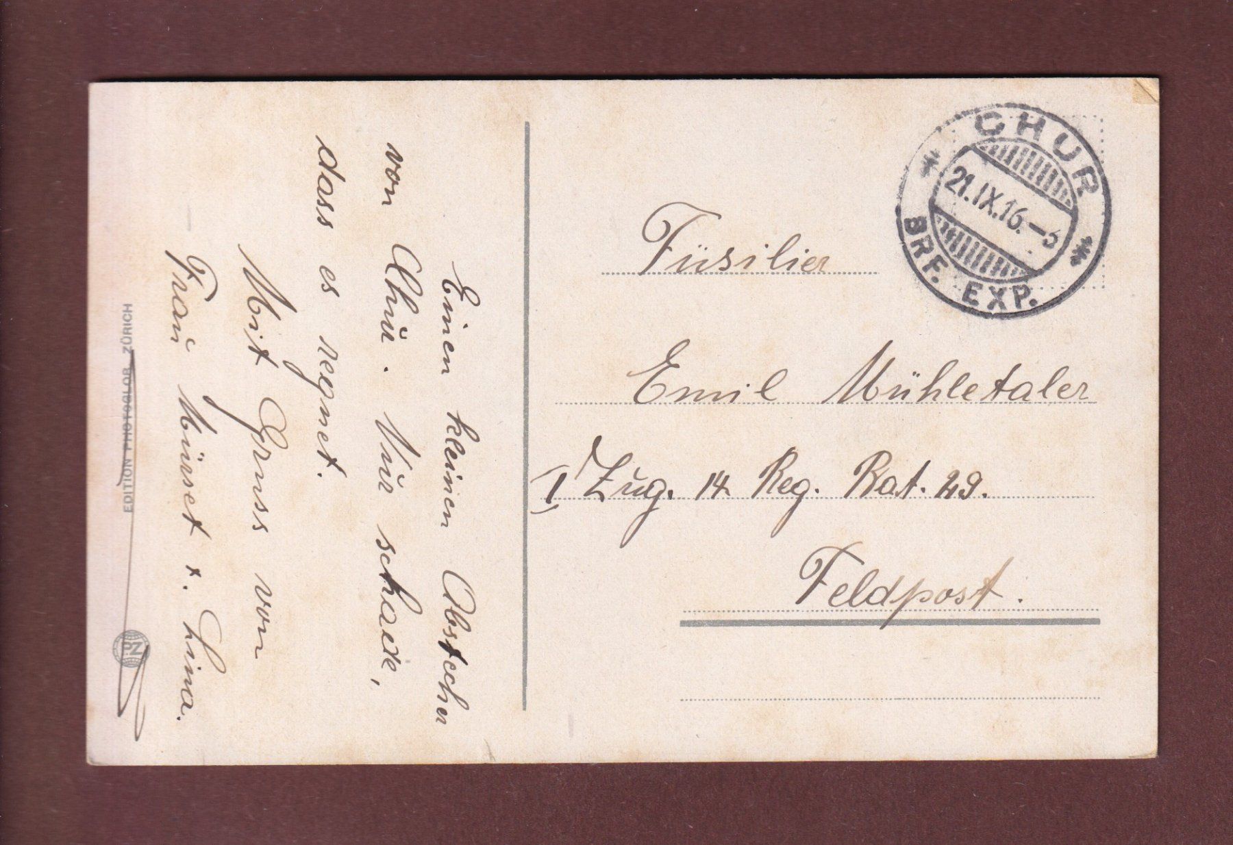 Cartoline postali: AROSA - 1916 – Usato da Pully venduto da nicecards-shop 1