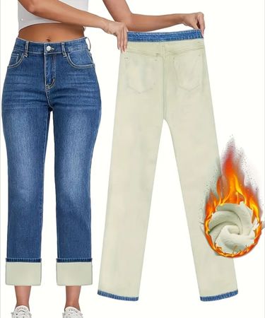 Warme Winter Jeans, gefüttert, neuwertig Grösse XL