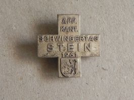 Abzeichen Kant. Schwingfest Schwingen Stein Appenzell 1961