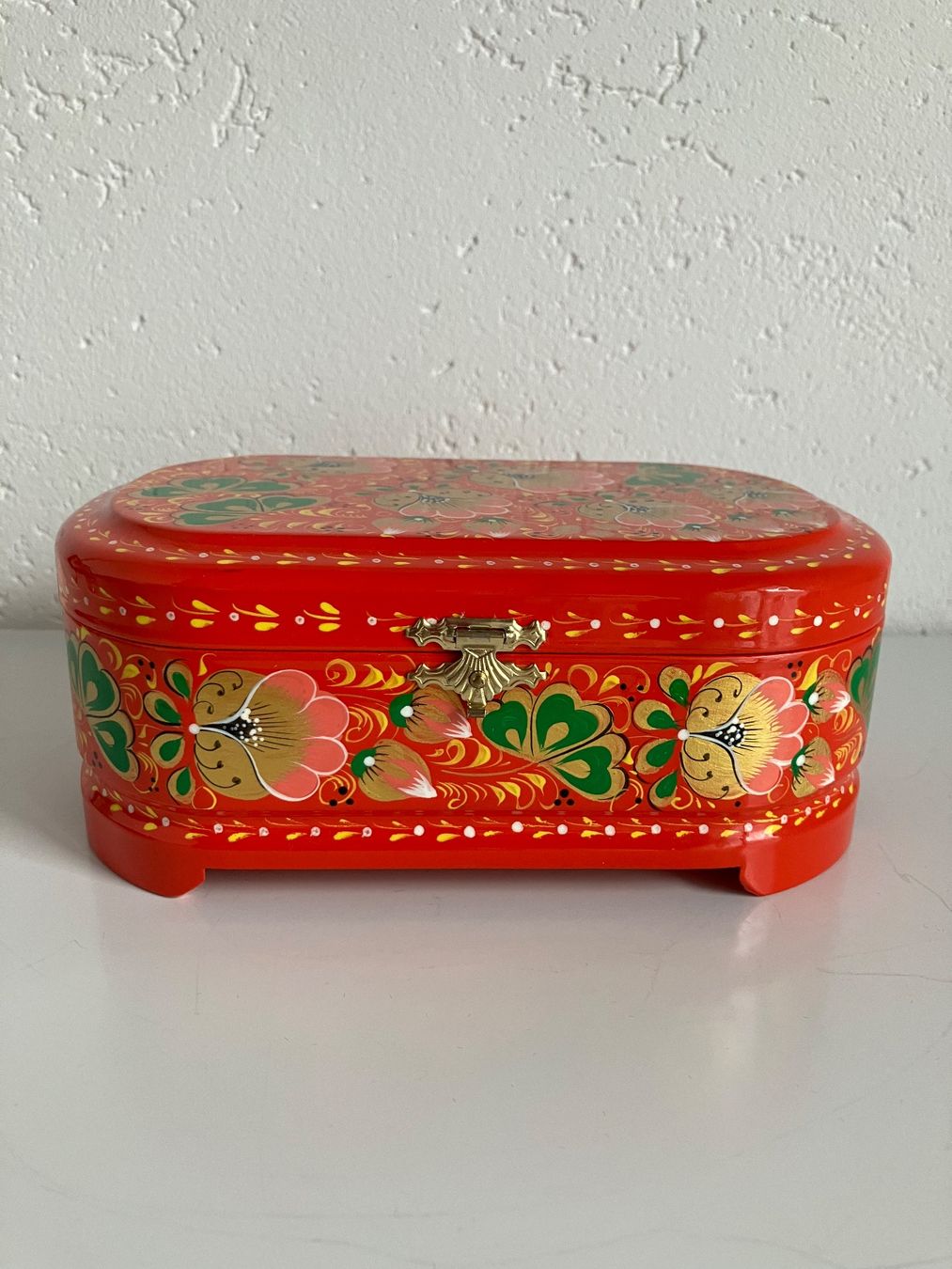 Portagioie: Ukrainische Lackschatulle, handgefertigte Schmuck Schatulle – Nuovo (secondo la descrizione) da Niederglatt ZH venduto da maggie25