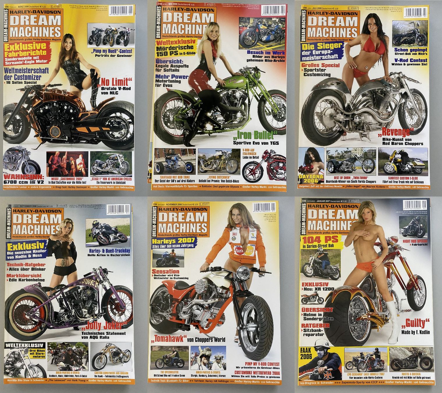Riviste & Magazine: 40x Harley-Davidson Dream Machines von 2002 - 2009 – Usato da Langwiesen venduto da Restposten-24 4