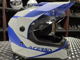 Casque Acerbis Offroad Reactive graffix gris/bleu mat