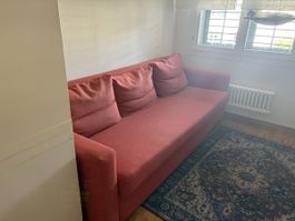 Sofa rot 3 Sitzplaetze guter Zustand