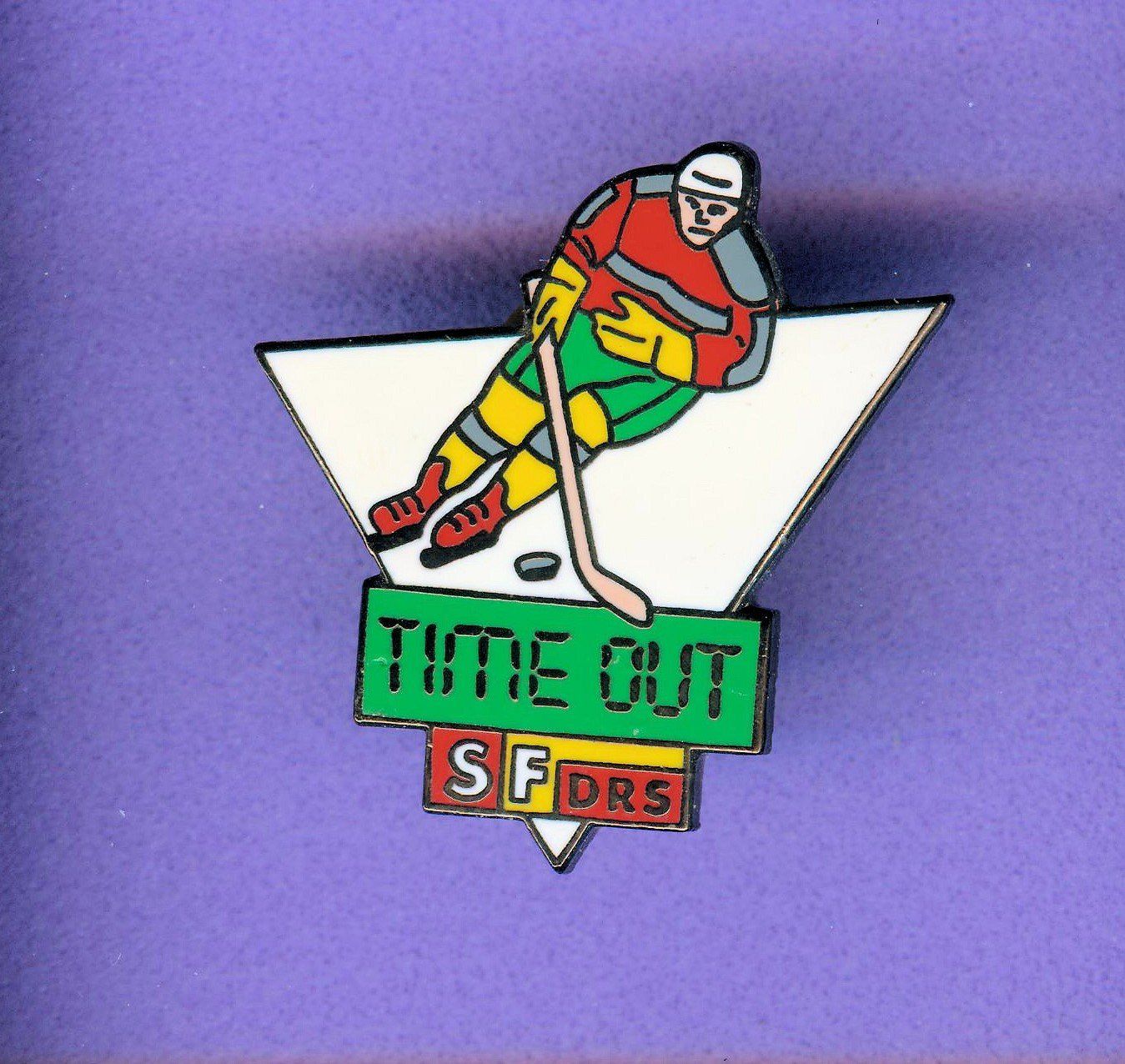 Placchette & Badge: SF DRS  TIME OUT  Eishockey – Usato da Winterthur venduto da Sammleroase
