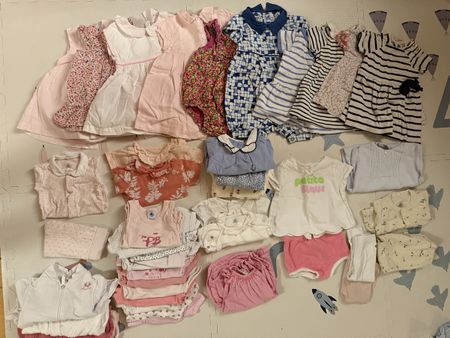 Über 40 Markenteile für Mädchen, Größe 68 (6 Monate)