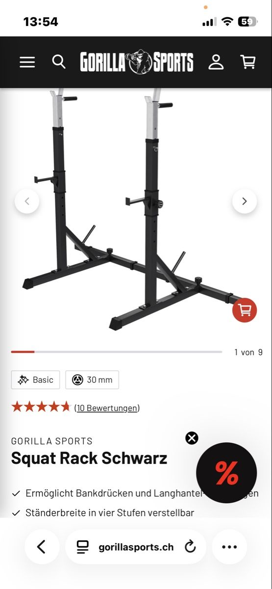 Hometrainer: SQUAT RACK ganz NEU – Nuovo (secondo la descrizione) da Dietikon venduto da Berry2407