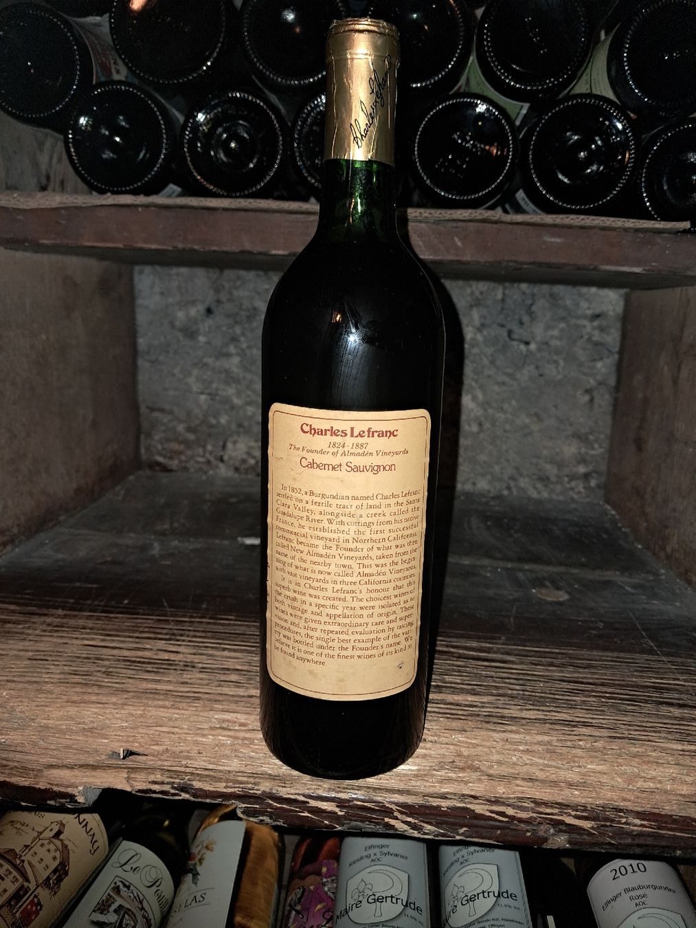 Vino: Cabernet Sauvignon Charles Lefranc 1979 – Nuovo e nell'imballaggio originale da Le locle venduto da juliensaran 2