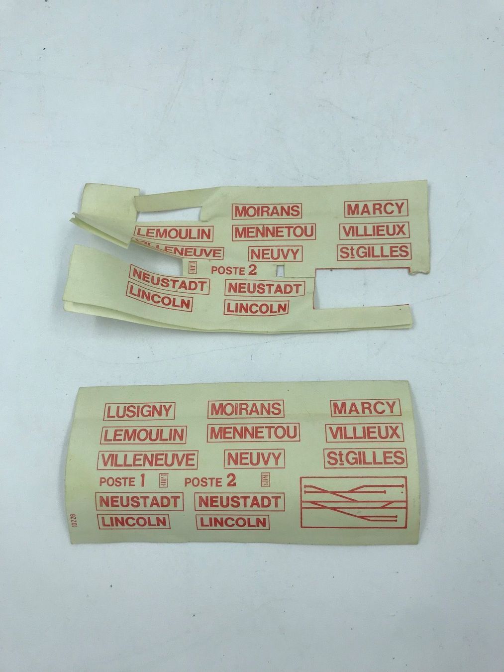Jouef Modelleisenbahnen: Train Jouef 2 Plaques étiquettes – Gebraucht aus Genève von Eric1823