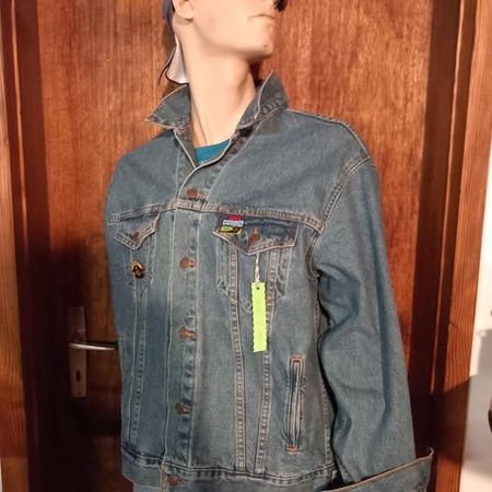 Levi's Jeansjacke mit Harley-Aufnäher Grösse L