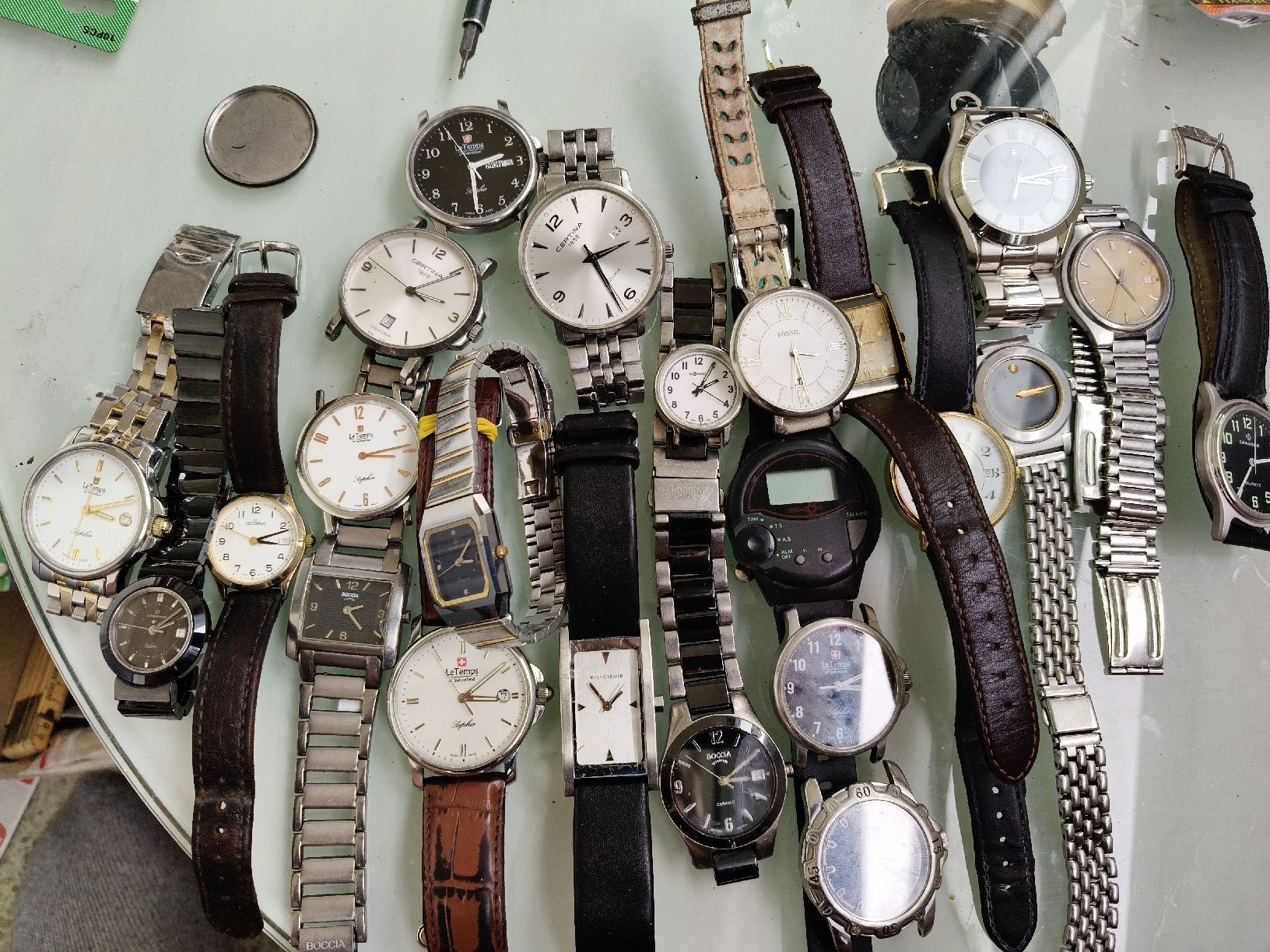 Uhren: Lot unkontrollierter Uhren ab 1fr. – Defekt aus Glattbrugg von Vintagetime-Ch 7