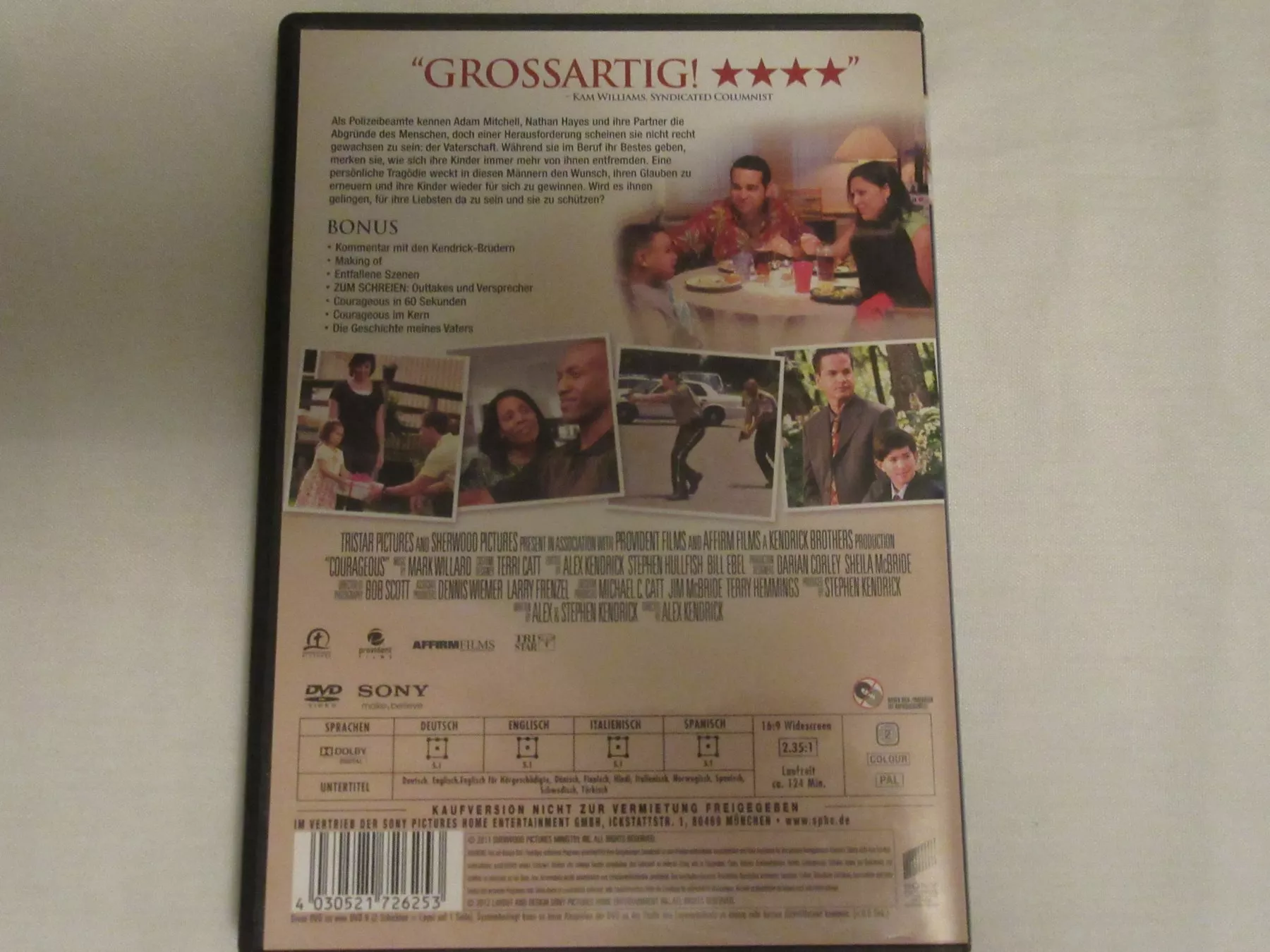 Alle DVDs: DVD Courageous Ein mutiger Weg – Gebraucht aus Bern von Mariana7 1