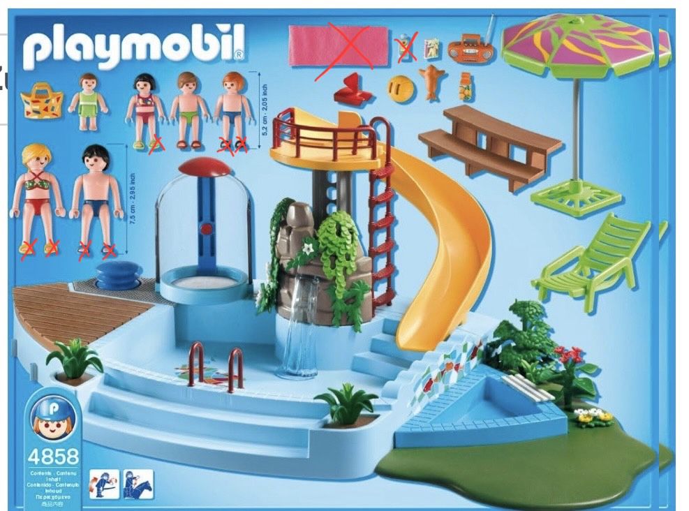 Playmobil Giocattoli: Playmobil Schwimmbad Set #4858 – Usato da Zunzgen venduto da Blueberry87 3