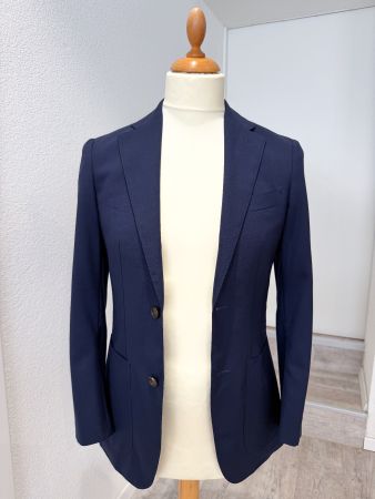 Suitsupply Sakko Gr. 42 Slim Navy Cerruti Traveller Wolle