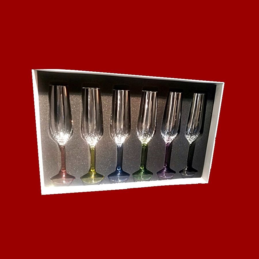 Bicchieri: Sektgläser "Rainbow" Set 6 Stk Sektglas – Nuovo e nell'imballaggio originale da Wettingen venduto da kochshop 1