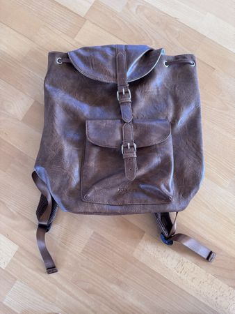 Rucksack Pier One braun Kunstleder Neu