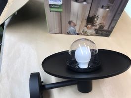 Philips Wandleuchte myGarden Skua schwarz neuwertig