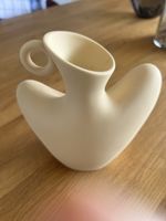 Design Vase Keramik creme modern abstrakt neuwertig