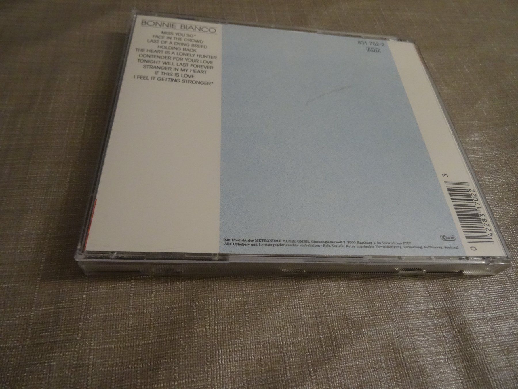 CDs: Bonnie Bianco - Just Me CD – Gebraucht aus Olten von Disc-Ausverkauf 2