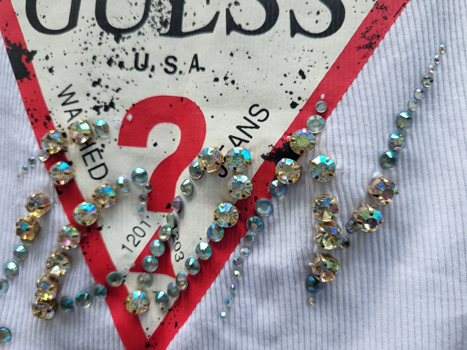 Guess Tops: Tanktop Trägershirt Guess 'Icon' weiss – Gebraucht aus Dorf von Mischa2010 1