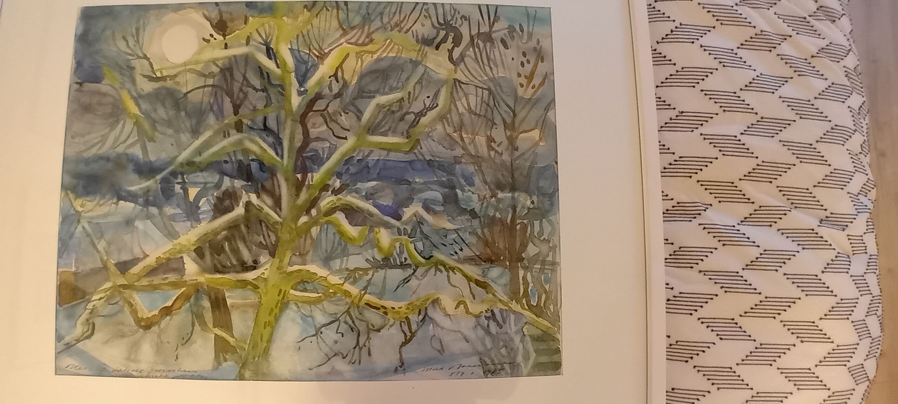 Dipinti: Original Max Brunner Signed Abstract Watercolor – Usato da Bern venduto da This_that_other_all 4