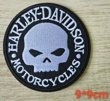 Patch brodé Harley-Davidson, Tête de mort 💀J155