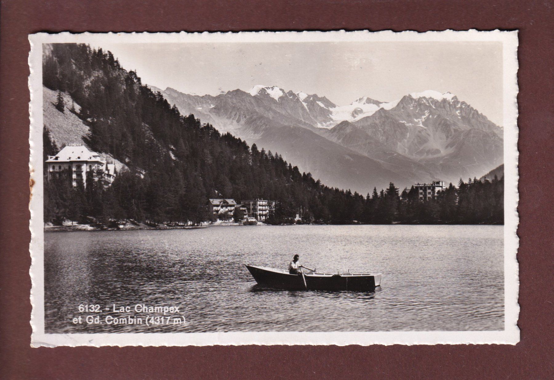 Ansichtskarten: LAC CHAMPEX - Grand Combin - 1944 – Gebraucht aus Pully von nicecards