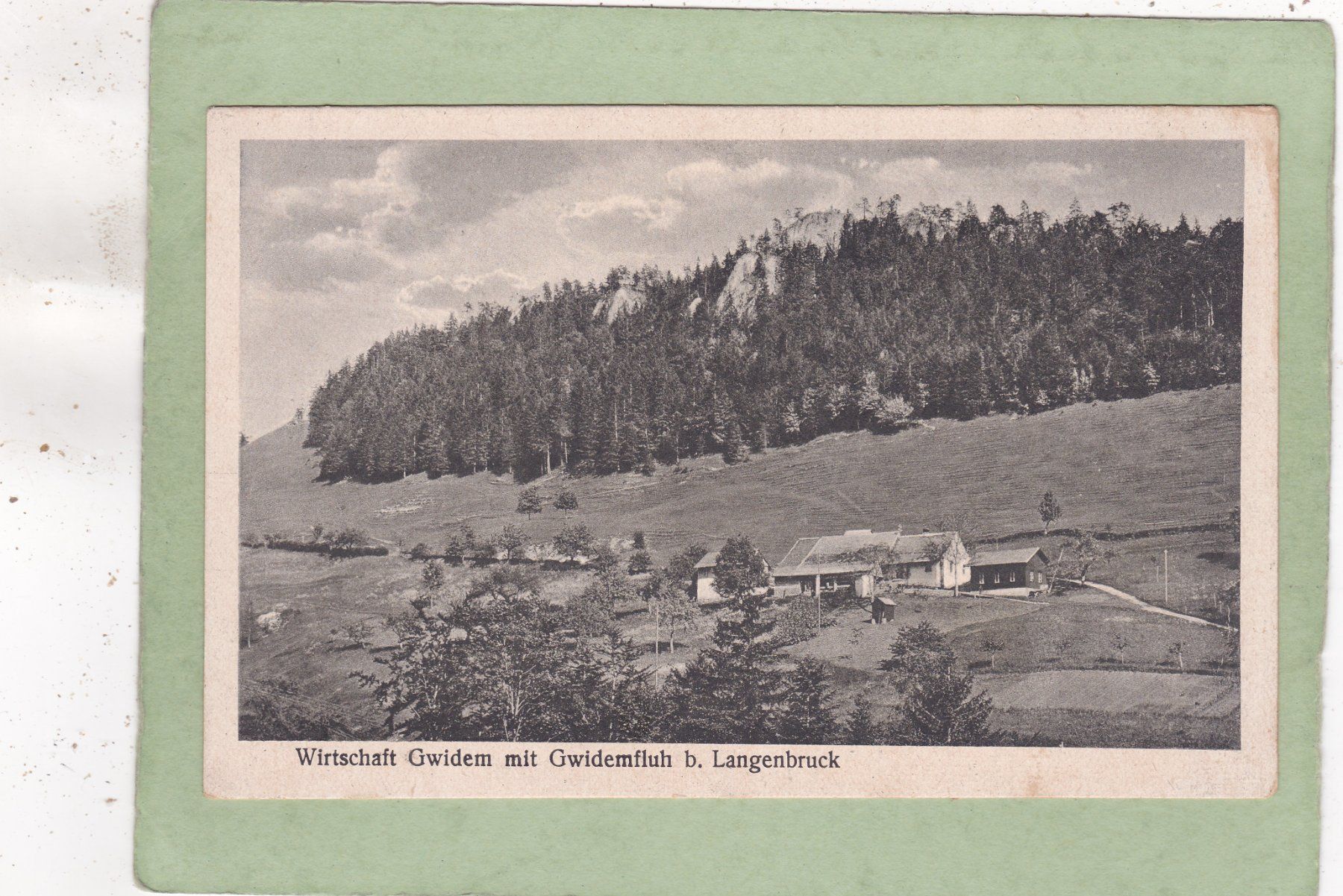 Cartoline postali: Wirtschaft Gwidem mit Gwidemfluh b. Langenbruck – Usato da Herisau venduto da Lisegrat2008