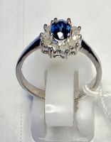 Diamanten Safir Fingerring