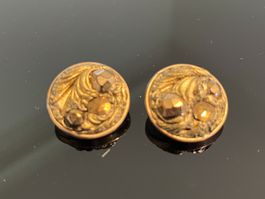 ✨ Boucles d’oreilles vintage italiennes dorées style oriente