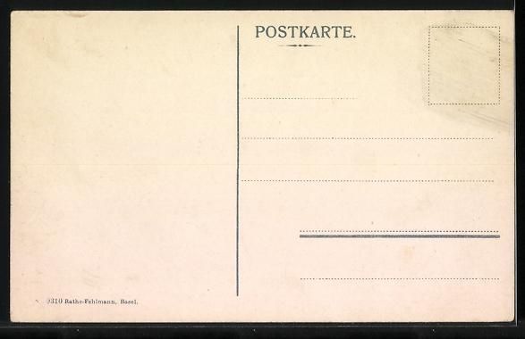 Cartoline postali: Basel, Blick vom Münsterturm rheinabw – Usato da Berlin venduto da bartko-reher 1