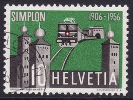 Schweiz: SBK-Nr. 325 (Simplontunnel 1956) gestempelt