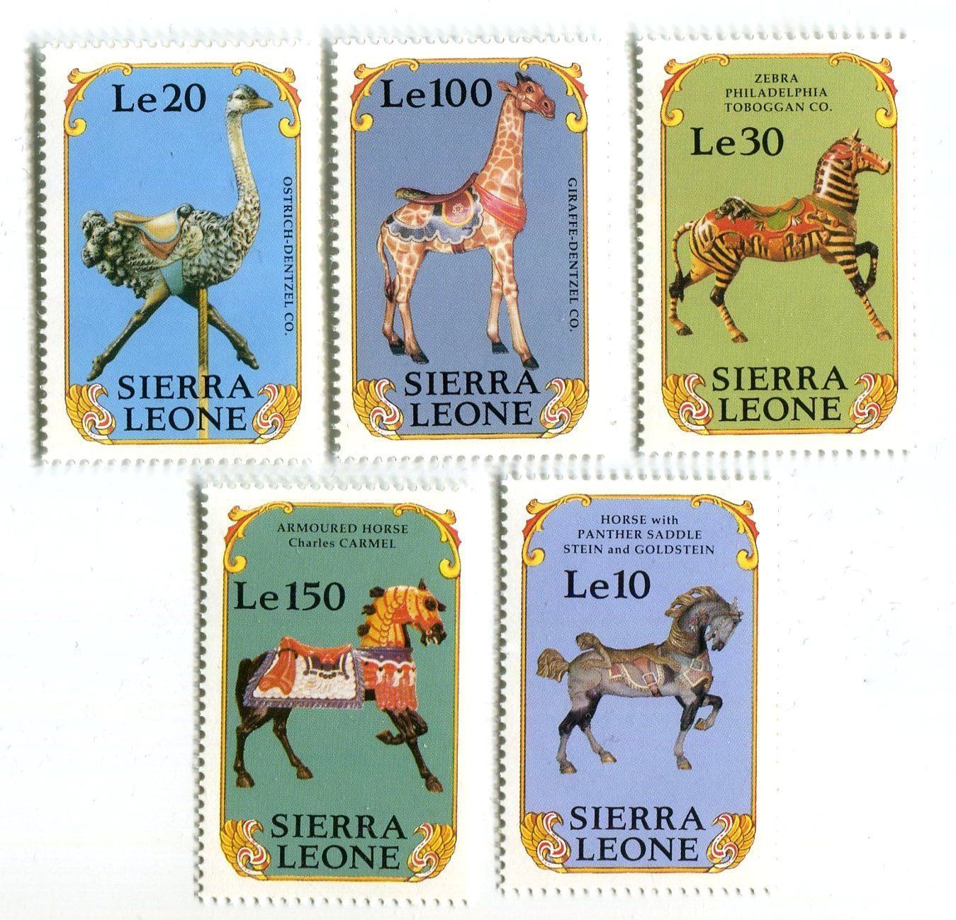 Tous les timbres: Briefmarken "Karussell". Sierra Leone – Neuf avec emballage d'origine à Basel par Butsch5
