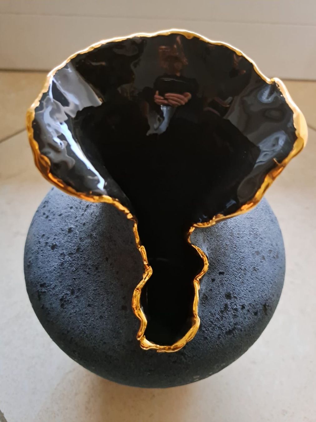 Vasen & Gefässe: schöne dekorative Vase mit Goldrand – Gebraucht aus Neuhausen am Rheinfall von mariess 2