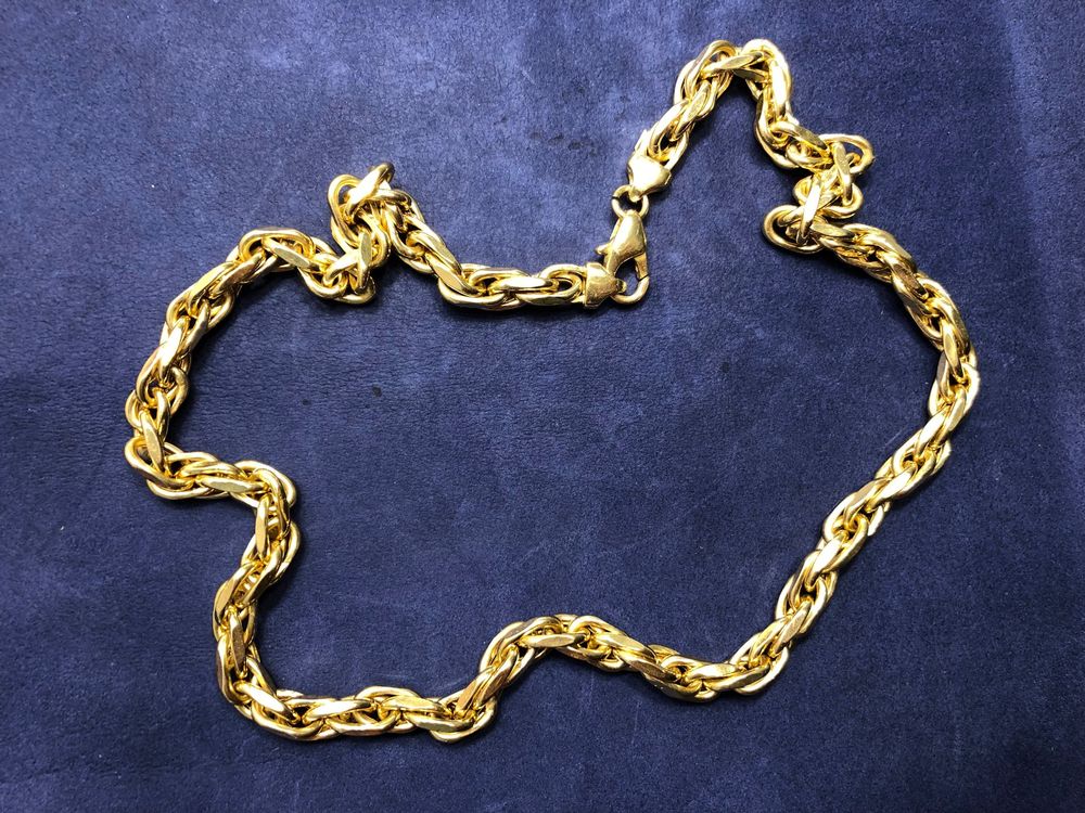 Catenine: Massive und elegante Damenkette aus 18 Karat Gelbgold Au 750 – Usato da Bern venduto da bombich 3