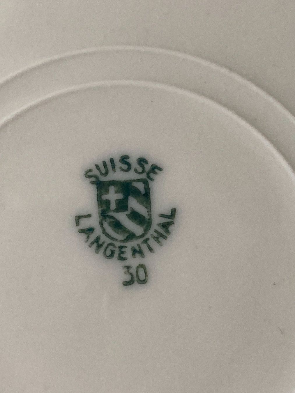 Assiettes: 4 alte Langenthal - Dessert-Teller 1930 – D'occasion à Zürich par Chaeffeler 6