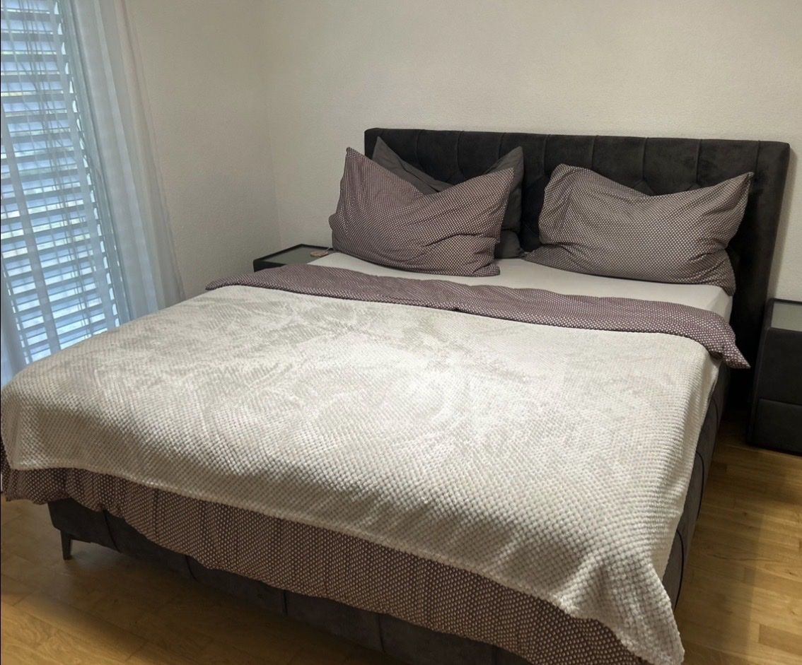 Lits: Boxspringbett Anthrazit/Grau  – Neuf (Voir description) à Mülligen par fashion_it 1