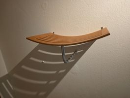 Wandgarderobe Holz Metall gebogen guter Zustand gebraucht